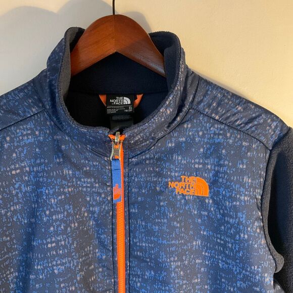 North Face Blue and Orange Full Zip Fleece Jacket, Medium. Gorpcore - Picture 13 of 13